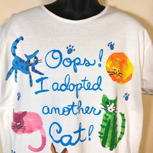 relevant Other - Cat Lady: Oops! I Adopted Another Cat Cotton House Dress, Sleep Shirt, size OS